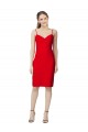 Stretch Crepe Sheath Sheath Sleeveless Red Formal Evening Gown / Prom Dress / Bridesmaid Dress Glasgow