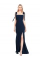 Stretch Crepe Trumpet Trumpet Sleeveless Dark Navy Semi Formal Evening Dress / Prom Dress / Bridesmaid Dress Glasgow