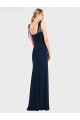 Stretch Crepe Trumpet Trumpet Sleeveless Dark Navy Semi Formal Evening Dress / Prom Dress / Bridesmaid Dress Glasgow