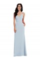 Stretch Crepe Trumpet Long Sleeveless V-Back Formal Dress / Bridesmaid Dress Glasgow