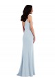 Stretch Crepe Trumpet Long Sleeveless V-Back Formal Dress / Bridesmaid Dress Glasgow