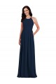 Stretch Crepe Trumpet Long Sleeveless Criss Cross Open Back Semi Formal Evening Dress / Bridesmaid Dress Glasgow