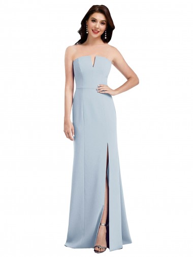 Stretch Crepe Trumpet Long Sleeveless Low Back Bridesmaid Dress / Evening Dress Glasgow