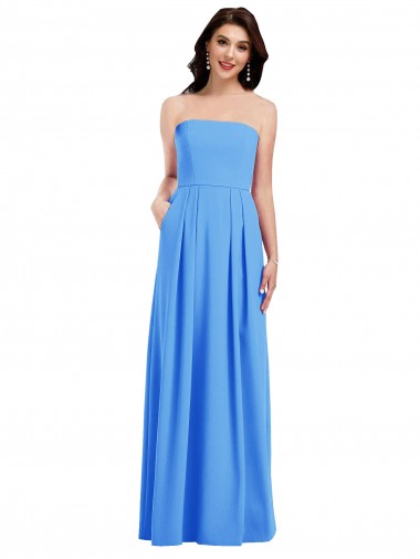 Stretch Crepe Trumpet Long Sleeveless Low Back Semi Formal Evening Dress / Prom Dress / Bridesmaid Dress Glasgow