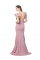 Stretch Crepe Mermaid Sweep Train Flutter Sleeves Low Back Formal Evening Gown / Prom Dress / Bridesmaid Dress Glasgow