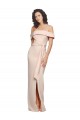 Stretch Crepe Mermaid Long Sleeveless Low Back Daring Side Slit Prom Dresses Glasgow