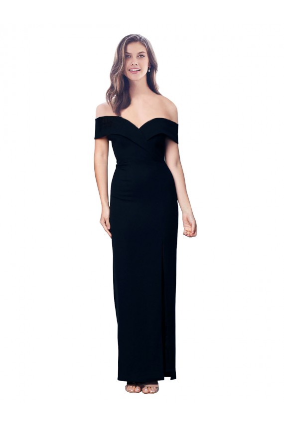 Stretch Crepe Mermaid Mermaid Sleeveless Black Formal Dress / Bridesmaid Dress Glasgow