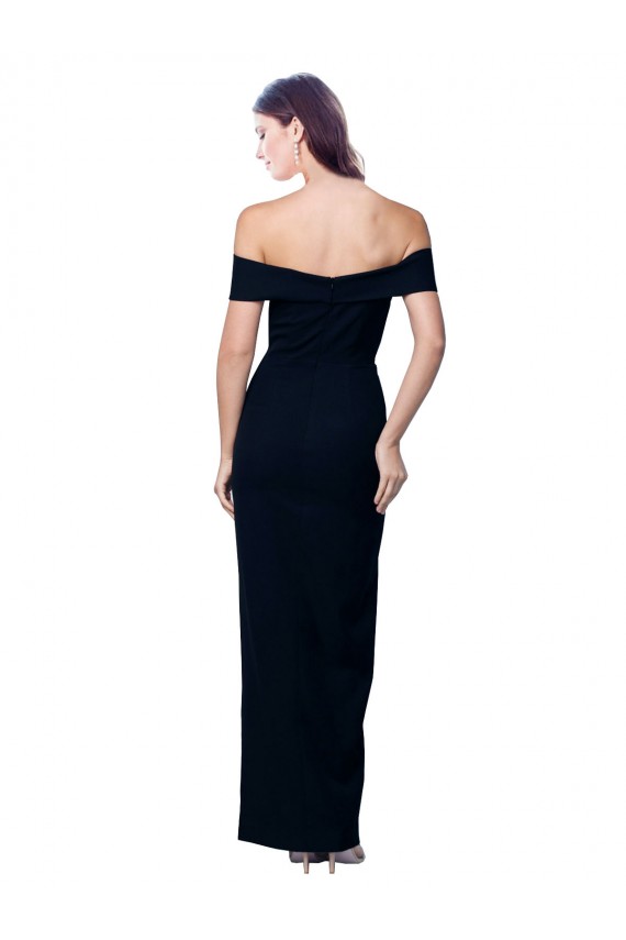 Stretch Crepe Mermaid Mermaid Sleeveless Black Formal Dress / Bridesmaid Dress Glasgow