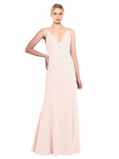 Stretch Crepe A-Line Sleeveless Pink Formal Evening Gown / Prom Dress / Bridesmaid Dress Glasgow