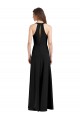 Stretch Crepe Sheath Long Sleeveless Front Slit Prom Dresses Glasgow