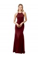 Stretch Crepe Mermaid Long Sleeveless Criss Cross Back Formal Evening Gown / Prom Dress / Bridesmaid Dress Glasgow