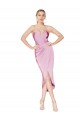 Stretch Crepe Mermaid Knee Length Sleeveless High Low Evening Gown / Prom Dress / Bridesmaid Dress Glasgow