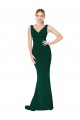 Stretch Crepe Mermaid Long Sleeveless Midnight Green Formal Evening Gown / Prom Dress / Bridesmaid Dress Glasgow