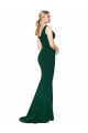 Stretch Crepe Mermaid Long Sleeveless Midnight Green Formal Evening Gown / Prom Dress / Bridesmaid Dress Glasgow