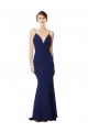 Stretch Crepe Mermaid Long Sleeveless Open Back Formal Dress / Bridesmaid Dress Glasgow