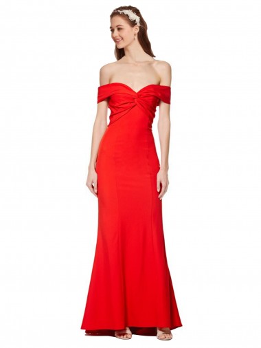 Stretch Crepe Mermaid Long Sleeveless Bridesmaid Dress / Formal Dress Glasgow