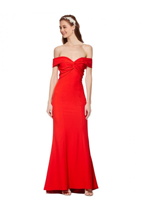 Stretch Crepe Mermaid Long Sleeveless Bridesmaid Dress / Formal Dress Glasgow