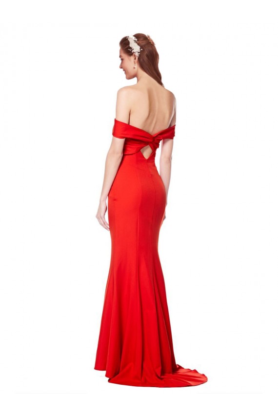 Stretch Crepe Mermaid Long Sleeveless Bridesmaid Dress / Formal Dress Glasgow