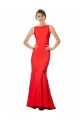 Stretch Crepe Mermaid Long Sleeveless Open Back Bridesmaid Dress / Evening Gowns Glasgow