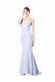 Stretch Crepe Mermaid Long Sleeveless Evening Gown / Prom Dress / Bridesmaid Dress Glasgow