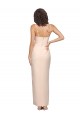 Stretch Crepe Sheath Long Sleeveless Low Back Semi Formal Evening Dress / Prom Dress / Bridesmaid Dress Glasgow