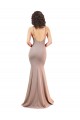 Stretch Crepe Mermaid Long Sleeveless Low Back Side Slit Prom Dresses Glasgow