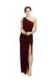 Stretch Crepe Sheath Long Sleeveless Black Tie Evening Gown / Prom Dress / Bridesmaid Dress Glasgow