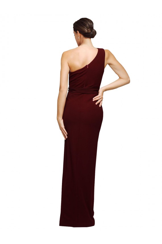 Stretch Crepe Sheath Long Sleeveless Black Tie Evening Gown / Prom Dress / Bridesmaid Dress Glasgow
