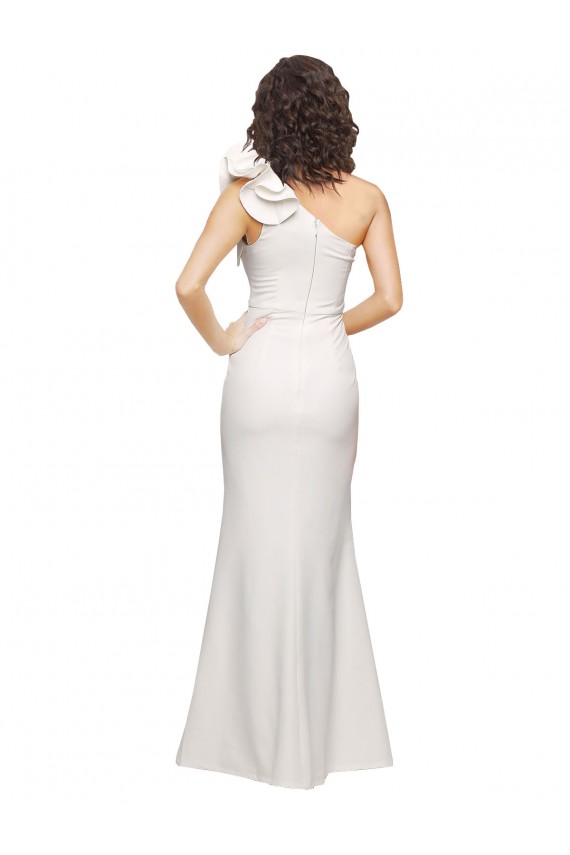Stretch Crepe Sheath Long Sleeveless Prom Dresses Glasgow