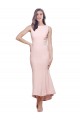Stretch Crepe Sheath Midi Length Sleeveless Low Back High Low Evening Gown / Prom Dress / Bridesmaid Dress Glasgow