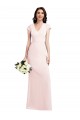 Stretch Crepe A-Line Long Cap Sleeves Formal Evening Gown / Prom Dress / Bridesmaid Dress Glasgow