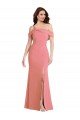 Stretch Crepe Trumpet Long Sleeveless Hot Pink Low Back Semi Formal Evening Dress / Prom Dress / Bridesmaid Dress Glasgow