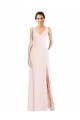 Stretch Crepe A-Line Long Sleeveless Low Back Black Tie Evening Gown / Prom Dress / Bridesmaid Dress Glasgow