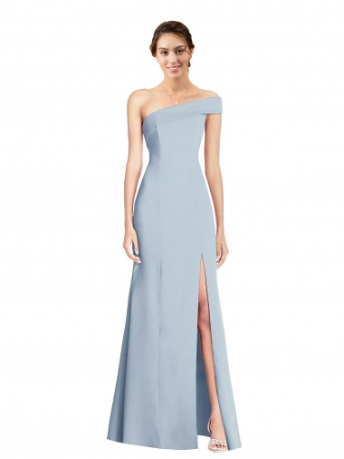 Stretch Crepe Trumpet Trumpet Sleeveless Light Sky Blue Formal Evening Gown / Prom Dress / Bridesmaid Dress Glasgow