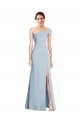 Stretch Crepe Trumpet Trumpet Sleeveless Light Sky Blue Formal Evening Gown / Prom Dress / Bridesmaid Dress Glasgow