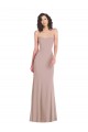 Stretch Crepe Mermaid Long Sleeveless Dusty Pink Formal Dress / Bridesmaid Dress Glasgow