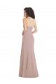 Stretch Crepe Mermaid Long Sleeveless Dusty Pink Formal Dress / Bridesmaid Dress Glasgow