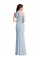 Stretch Crepe Trumpet Long Sleeveless High Slit Prom Dresses Glasgow