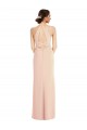 Stretch Crepe Trumpet Long Sleeveless Criss Cross Back Formal Evening Gown / Prom Dress / Bridesmaid Dress Glasgow