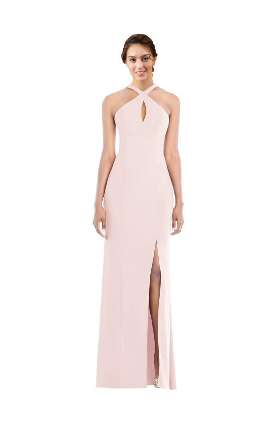 Stretch Crepe Trumpet Long Sleeveless Low Back Formal Evening Gown / Prom Dress / Bridesmaid Dress Glasgow