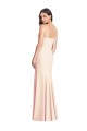 Stretch Crepe Trumpet Long Sleeveless Front Slit Prom Dresses Glasgow