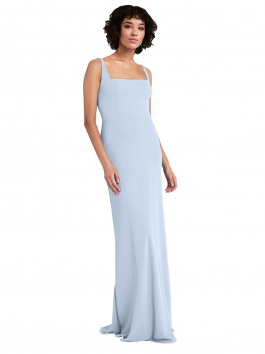 Stretch Crepe Long Sleeveless Prom Dress / Bridesmaid Dress Glasgow