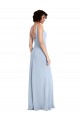 Stretch Crepe Long Sleeveless Prom Dress / Bridesmaid Dress Glasgow