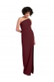 Stretch Crepe Sheath Long Sleeveless Daring Slit Prom Dresses Glasgow
