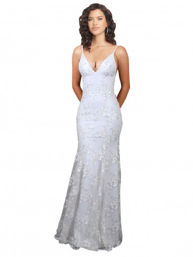 Stretch Crepe & Sequin Tulle Mermaid Long Sleeveless Backless Formal Evening Gown / Prom Dress / Bridesmaid Dress Glasgow