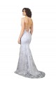 Stretch Crepe & Sequin Tulle Mermaid Long Sleeveless Backless Formal Evening Gown / Prom Dress / Bridesmaid Dress Glasgow