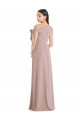 Stretch Crepe A-Line Long Sleeveless Front Slit Prom Dresses Glasgow