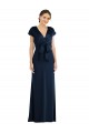 Stretch Crepe Trumpet Long Cap Sleeves Keyhole Back Formal Evening Gown / Prom Dress / Bridesmaid Dress Glasgow