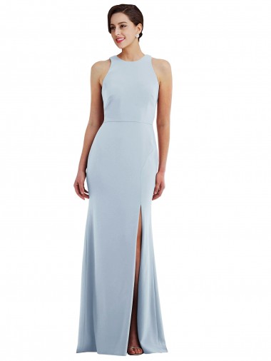 Stretch Crepe Trumpet Long Sleeveless Open Back Formal Evening Gown / Prom Dress / Bridesmaid Dress Glasgow