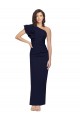 Stretch Crepe Sheath Sheath Sleeveless Dark Navy Formal Evening Gown / Prom Dress / Bridesmaid Dress Glasgow